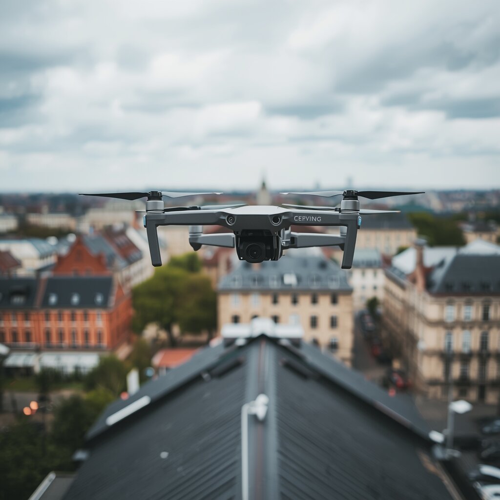 Drohnenaufmaß Berlin – Dachinspektion per Drohne